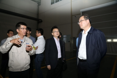 2017年10月25日浙江省委副秘書長、省委辦公廳主任考察天通